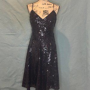Navy Sequin Cocktail Dress - Vince Camuto